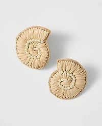 Ann Taylor Threaded Conch Pearl Earrings Natural Women's