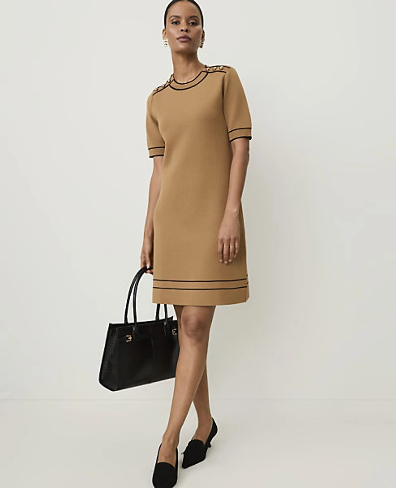Ann Taylor Sweater Mini Shift Dress Women's
