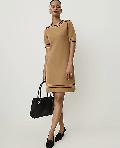 Ann Taylor Sweater Mini Shift Dress Women's
