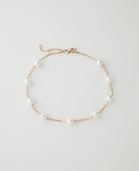 Ann Taylor Pearl Necklace Ivory Women's