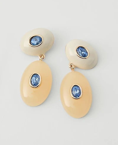 Ann Taylor Double Crystal Drop Earrings Women's