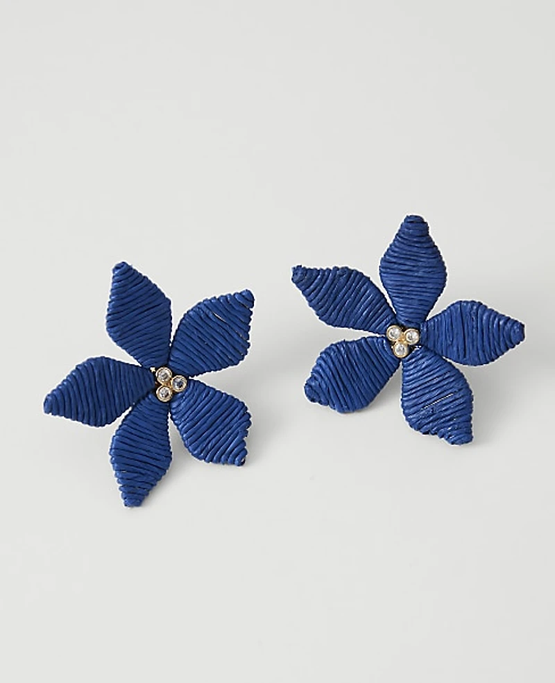 Ann Taylor Threaded Flower Stud Earrings Women's