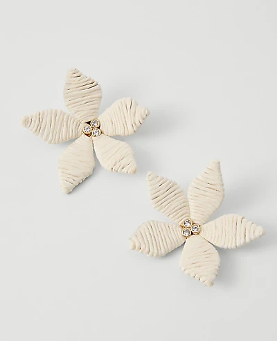 Ann Taylor Threaded Flower Stud Earrings Women's