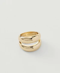 Ann Taylor Double Loop Ring 6 Women's