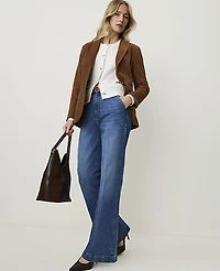 Ann Taylor The Petite Denim Trouser Luxe Medium Wash Women's