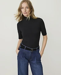 Ann Taylor Petite Mock Neck Top Women's