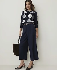 Ann Taylor The Petite Belted Culotte Pant Night Sky Women's