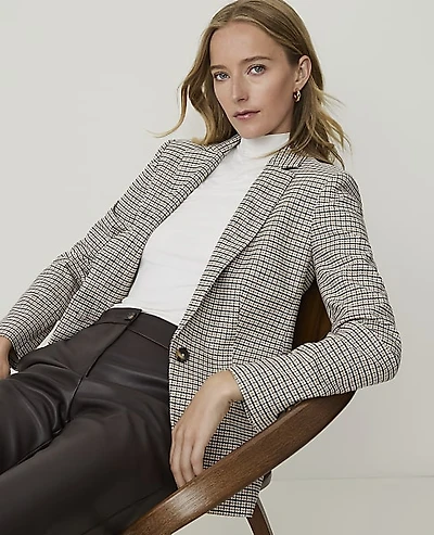 Ann Taylor The Petite Hutton Blazer Cafe Au Lait Women's
