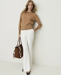 Ann Taylor The Petite Flare Trouser Winter White Women's