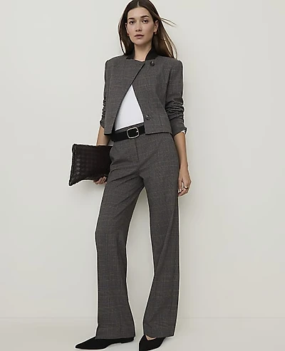 Ann Taylor The Petite Caroline Pant Dark Plaid Women's