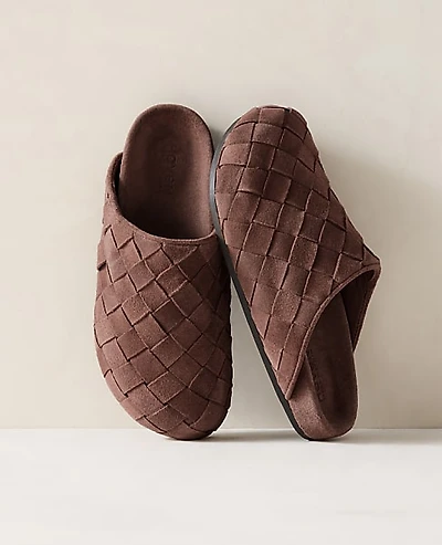 Ann Taylor Haven Well Within Woven Suede Clogs Women's