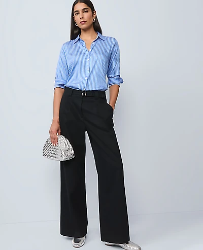 Ann Taylor The Belted Wide-Leg Pant Women's