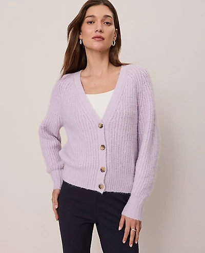 Ann Taylor Weekend Cozy Ribbed Cardigan Women's