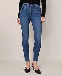 Ann Taylor Mid Rise Skinny Jeans Classic Wash — Curvy Fit Women's