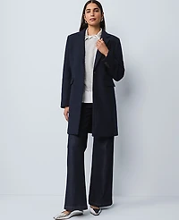 Ann Taylor Chesterfield Coat Night Sky Women's