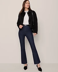 Ann Taylor The Crop Boot Jean Size 0 Classic Rinse Wash Women's