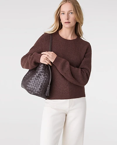 Ann Taylor Mixed Cable Sweater Women's