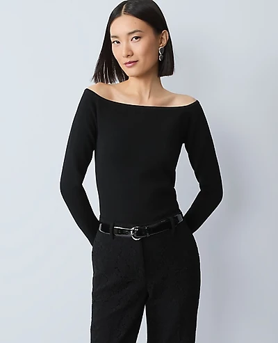 Ann Taylor Off-The-Shoulder Sweater Women's