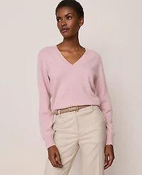 Ann Taylor Cashmere V-Neck Sweater Women's