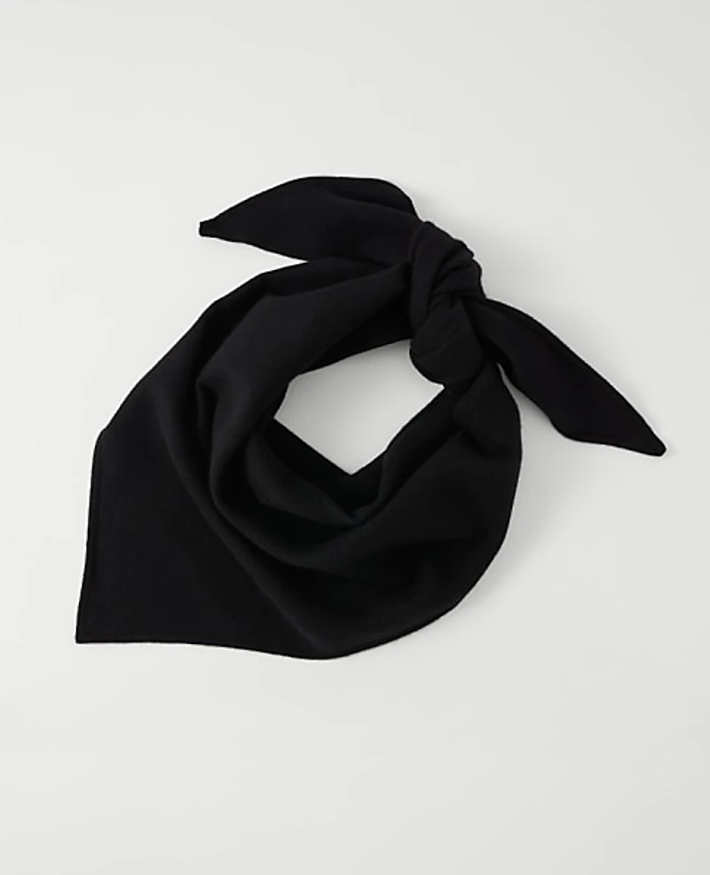 Ann Taylor Triangle Wrap Scarf Black Women's