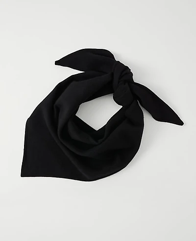 Ann Taylor Triangle Wrap Scarf Black Women's