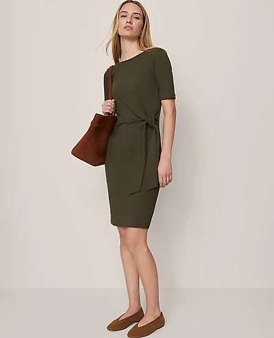 Ann Taylor Weekend Tie Waist Shift Dress Women's