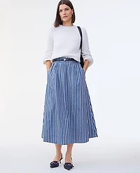 Ann Taylor Striped Maxi Skirt Size XL Cold Plunge Women's