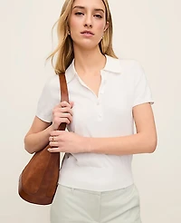 Ann Taylor Polo Sweater White Women's