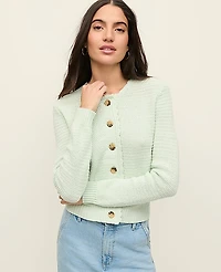 Ann Taylor Scalloped Trim Cardigan Women's