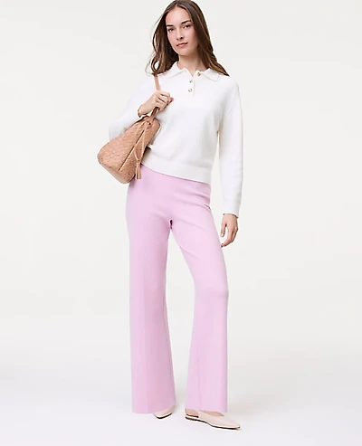 Ann Taylor Weekend Easy Fit Wide-Leg Sweater Pant Women's