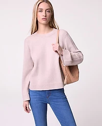 Ann Taylor Weekend Contrast Stitch Sweater Women's