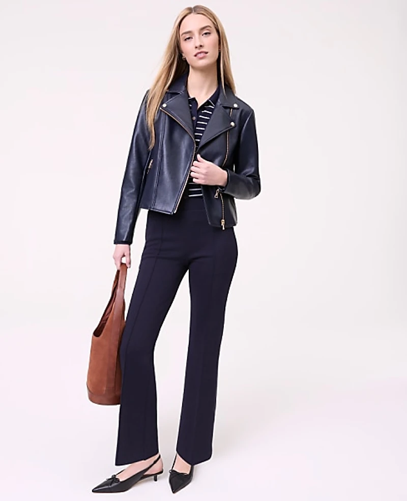 Ann Taylor Weekend Easy Fit Flare Ankle Pant XS Women's
