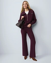 Ann Taylor Petite Weekend Collection Waffle Sweater Pant Women's