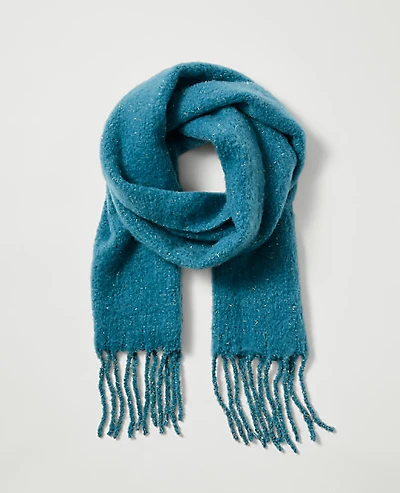 Ann Taylor Weekend Collection Shimmer Blanket Scarf Moroccan Turquoise Women's