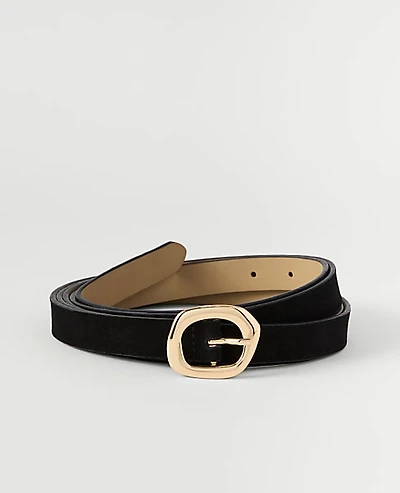 Ann Taylor Suede Double Wrap Belt Women's