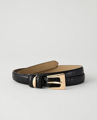 Ann Taylor Sculpted Buckle Belt Women's