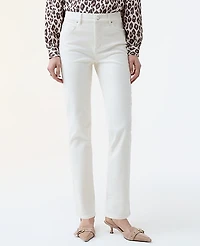 Ann Taylor The Petite Slim Jean — Curvy Fit Ivory Women's