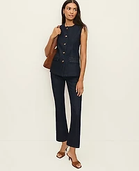 Ann Taylor The Cropped Boot Jean Classic Rinse Wash Women's