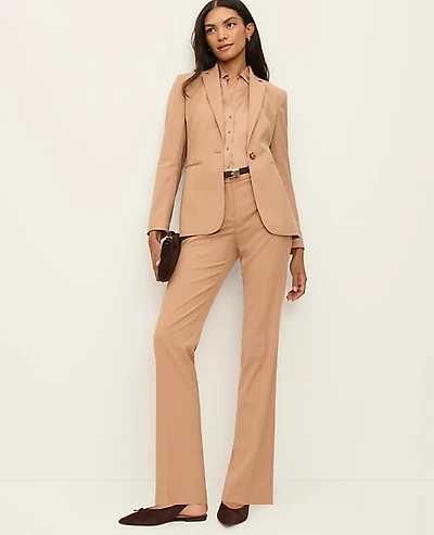 Ann Taylor The Petite Straight Pant Weathered Oak Women's