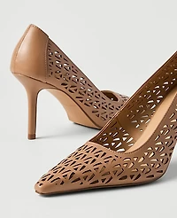 Ann Taylor Pointy Toe Perforated Pump Women's