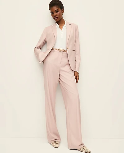 Ann Taylor The Wide-Leg Pant Brushed Sand Women's