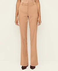 Ann Taylor The Petite Straight Pant Plaid — Curvy Fit Weathered Oak Women's