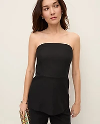 Ann Taylor Strapless Linen Blend Tunic Top Women's