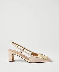 Ann Taylor Patent Leather Buckle Pump Women's