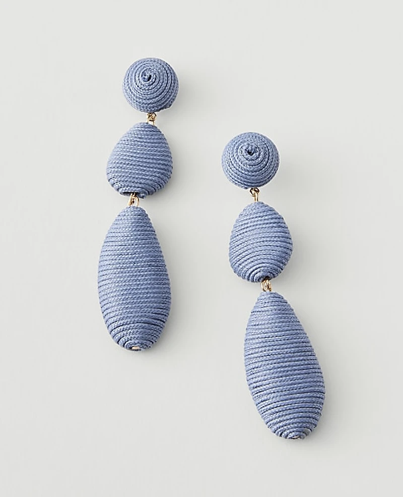 Ann Taylor Threaded Drop Earrings Sky Gazing Women's