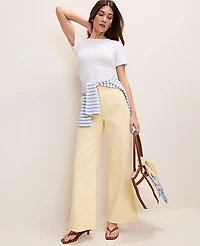Ann Taylor The Petite Denim Trouser Lemon Pavlova Women's