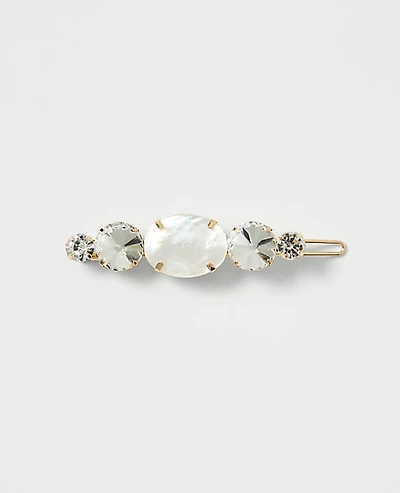 Ann Taylor Crystal Bobby Pin Goldtone Women's