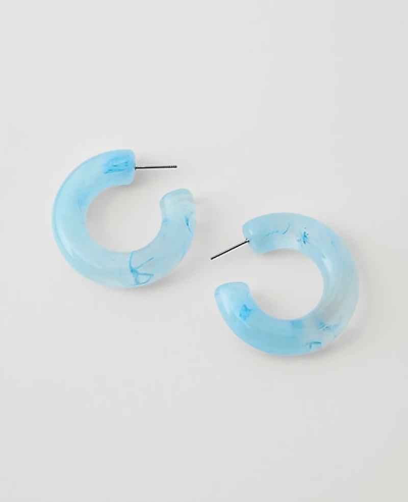 Ann Taylor Enamel Hoop Earrings Women's