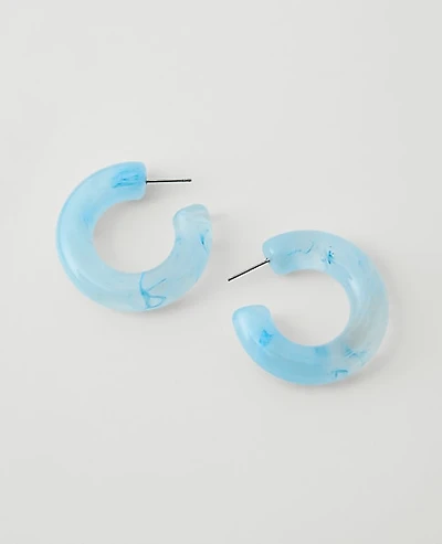 Ann Taylor Enamel Hoop Earrings Women's