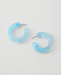 Ann Taylor Enamel Hoop Earrings Women's